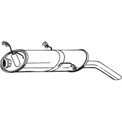 Silencieux d'échappement Arrière Pour Citroën ZX 172698 172699