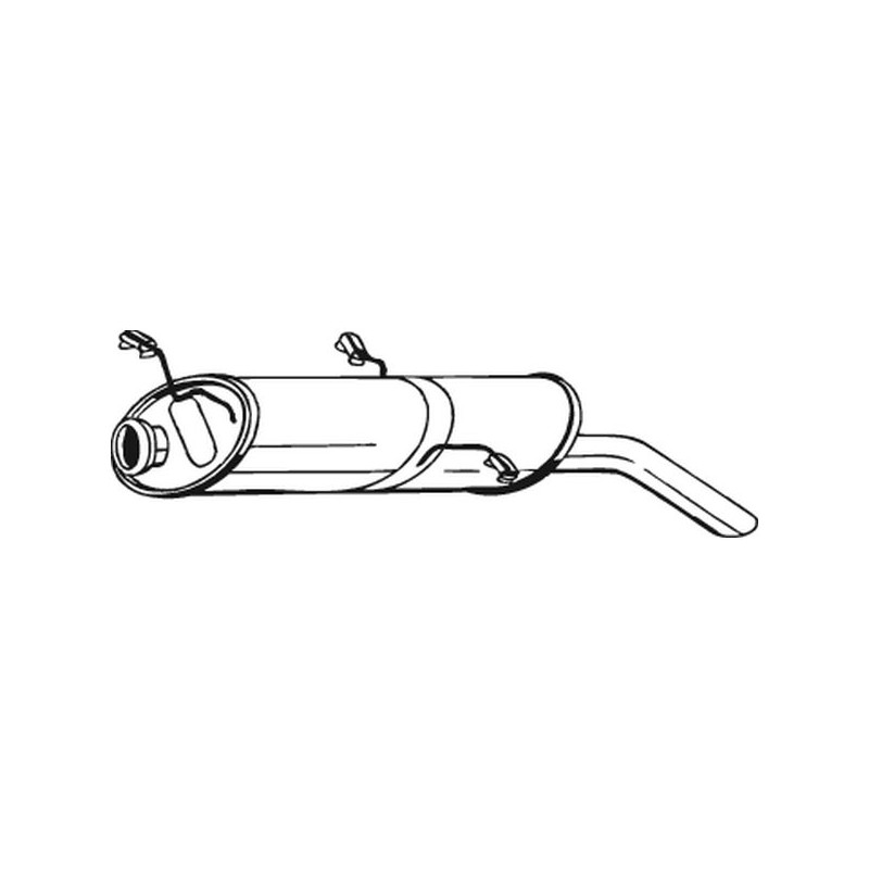 Silencieux d'échappement Arrière Pour Citroën ZX 172698 172699