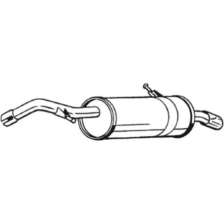 Silencieux d'échappement Arrière Pour Citroën C2 C3 I 173046 173047