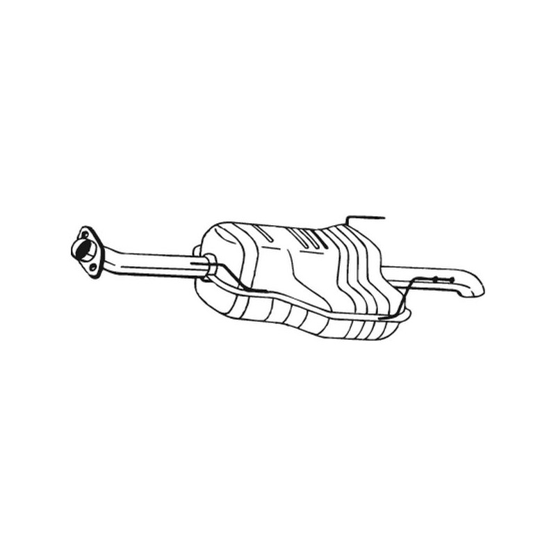 Silencieux d'échappement Arrière Pour Opel Zafira A Monospace Vauxhall 5852168