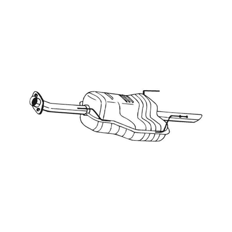 Silencieux d'échappement Arrière Pour Opel Astra G Vauxhall 5852106