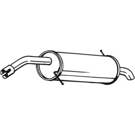 Silencieux d'échappement Arrière Pour Ford Fiesta VI Van 1521752 1540183