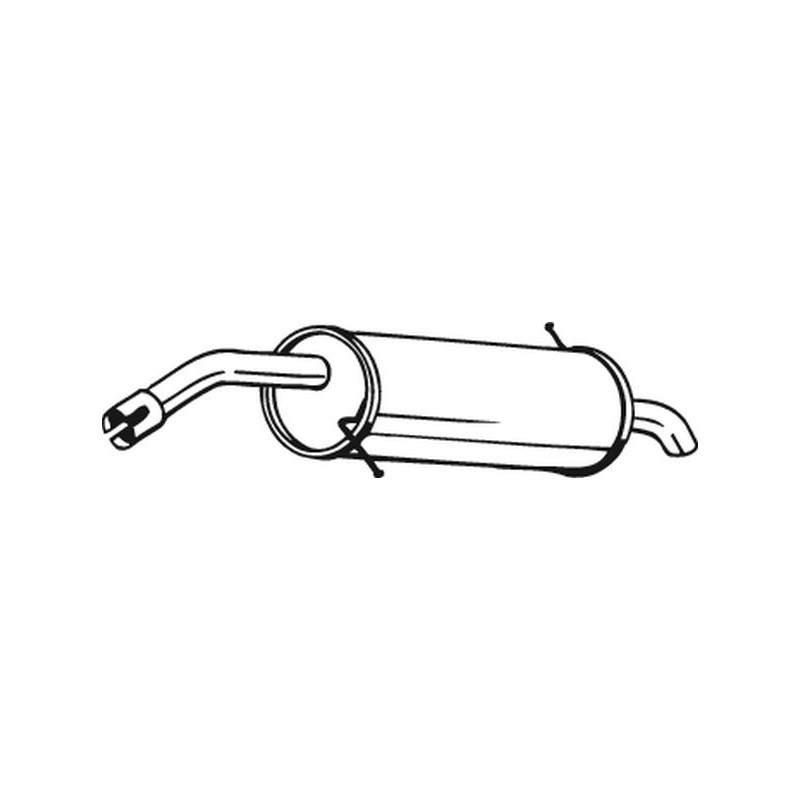 Silencieux d'échappement Arrière Pour Ford Fiesta VI Van 1521752 1540183