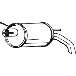 Silencieux d'échappement Arrière Pour VW Seat Ford 7M0253609AH 7M0253609AT