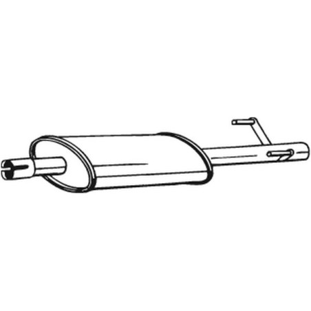 Silencieux d'échappement Central Pour MERCEDES Sprinter 2-T Autobus/Autocar