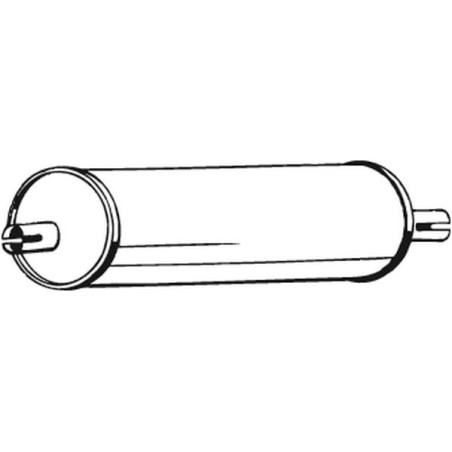 Silencieux d'échappement Central Pour MERCEDES T1 Camionnette