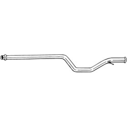 Tuyau d'échappement Pour Peugeot 607 1717W1