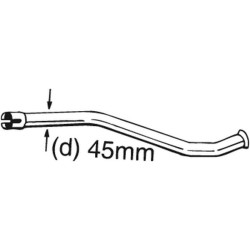 Tuyau d'échappement Pour Citroën AX