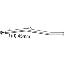 Tuyau d'échappement Pour Peugeot 205 - I II