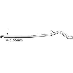 Tuyau d'échappement Pour Peugeot 406 Break