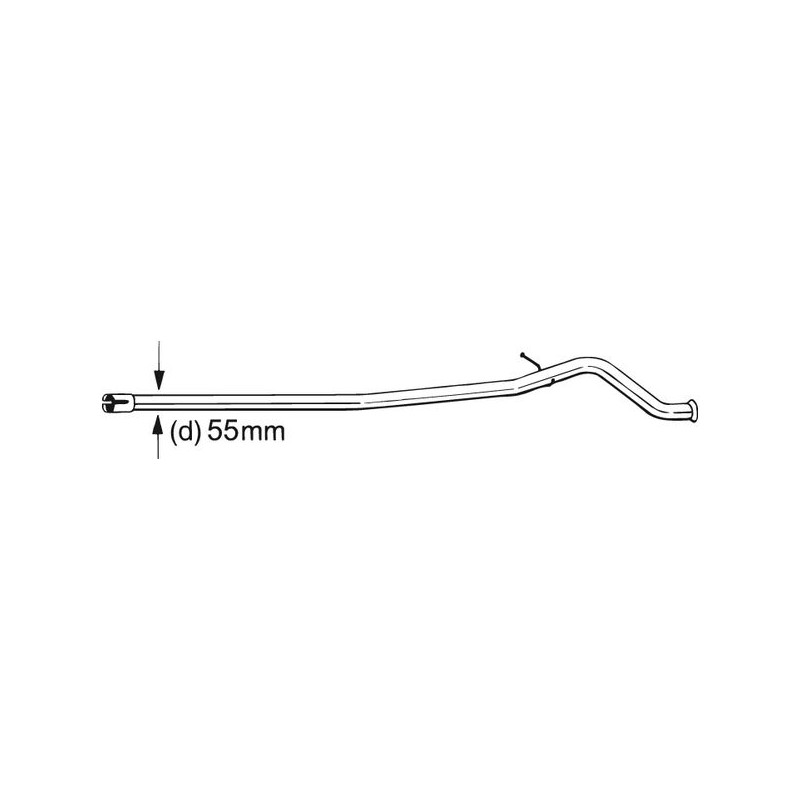 Tuyau d'échappement Pour Peugeot 406 Break