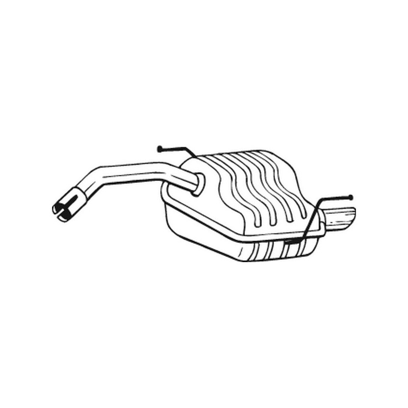 Silencieux d'échappement Arrière Pour Alfa Romeo 147 46739667 46739672