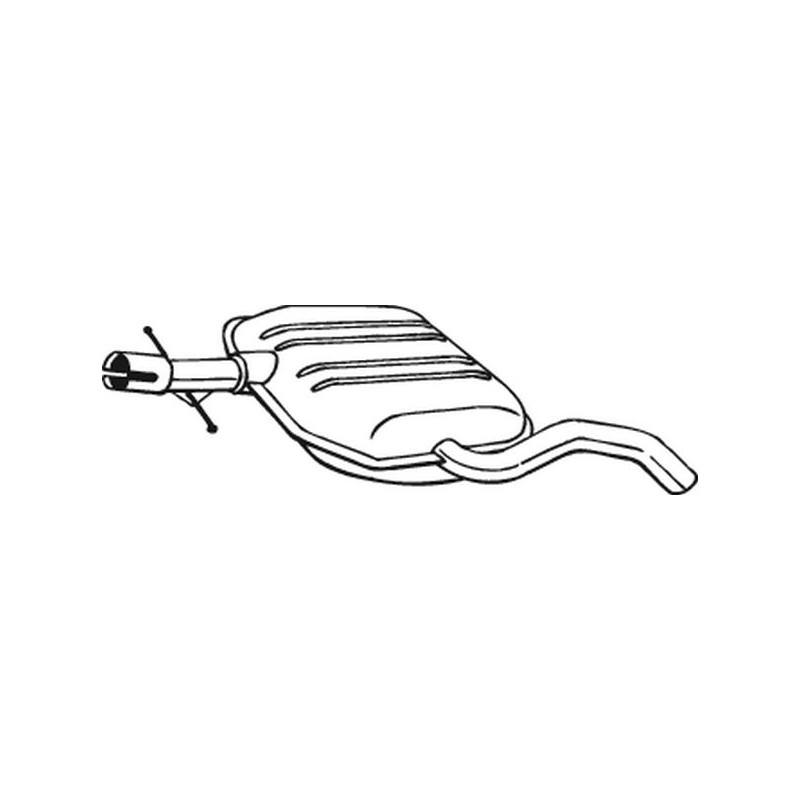 Silencieux d'échappement Central Pour VW Golf III Cabriolet IV Vento 1H0253409C