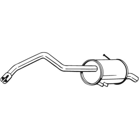 Silencieux d'échappement Arrière Pour Renault Kangoo/Grand Kangoo 200106206R