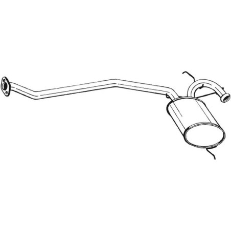 Silencieux d'échappement Central Pour Renault 19 I Chamade II 7700787551