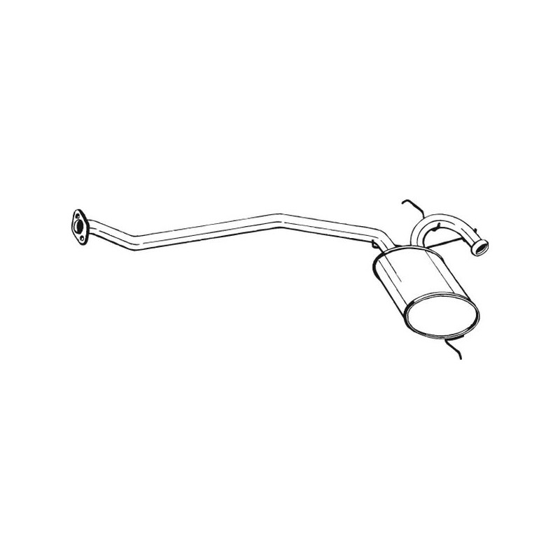 Silencieux d'échappement Central Pour Renault 19 I Chamade II 7700787551
