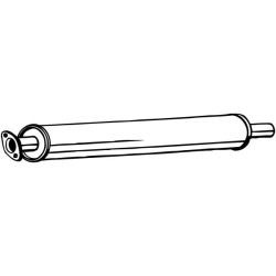 Silencieux d'échappement Avant Pour Ford Turnier Volvo C30 C70 II Décapotable