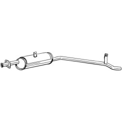 Silencieux d'échappement Central Pour Suzuki 1430080000 1430080003 1430080022