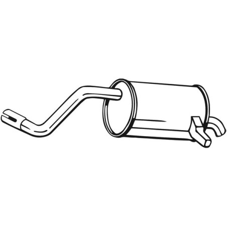 Silencieux d'échappement Arrière Pour Renault Modus/Grand Modus 8200276050