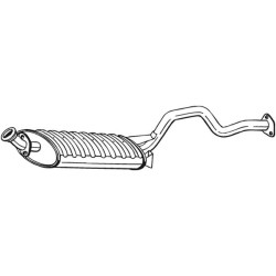 Silencieux d'échappement Central Pour Mitsubishi Pajero II Canvas Top MB651688