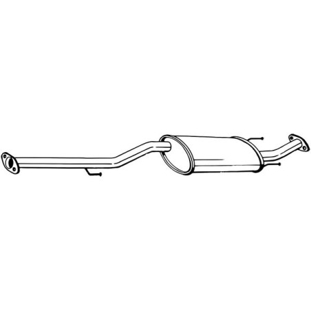 Silencieux d'échappement Central Pour Toyota Hilux VII Pick-up 174030L101