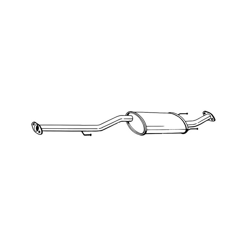 Silencieux d'échappement Central Pour Toyota Hilux VII Pick-up 174030L101