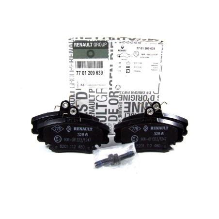 Kit Plaquette de Frein Avant Pour Peugeot Renault 9 11 Dacia Alpine 6000008126