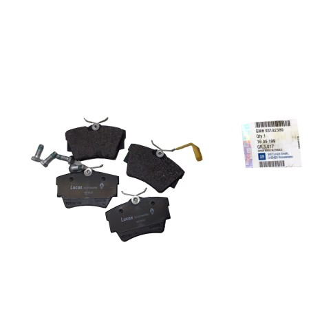 Kit Plaquette de Frein Arrière Pour Renault Opel Fiat Nissan 6000620052