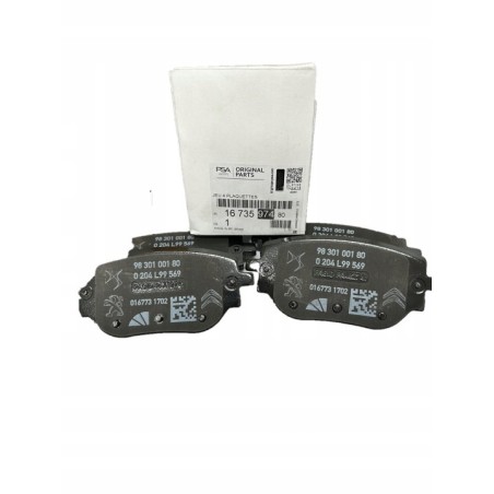 Kit Plaquette de Frein Arrière Pour Peugeot Opel Toyota Citroën Jumpy
