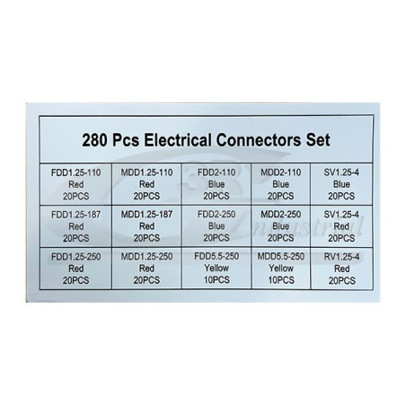 Coffret Terminaux Electriques 280pcs