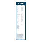 1 Balai d'Essuie Glace 1000mm Pour BOVA IRISBUS IVECO KING LONG 5801798582