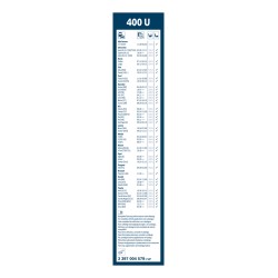 1 Balai d'Essuie Glace 400mm Pour Peugeot Renault Dacia 1210 1300 VW Audi 50