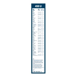 1 Balai d'Essuie Glace 450mm Pour Peugeot Renault 11 15 Dacia Duster Solenza VW