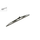 1 Balai d'Essuie Glace 500mm Pour Peugeot Renault Dacia Duster Logan Express VW