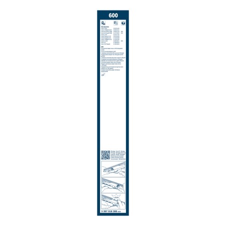 1 Balai d'Essuie Glace 600mm Pour Chrysler MERCEDES 124 190 Cabriolet Ssangyong