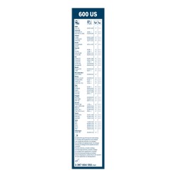 1 Balai d'Essuie Glace 600mm Pour Peugeot 406 1007 4007 Renault Dacia Duster VW