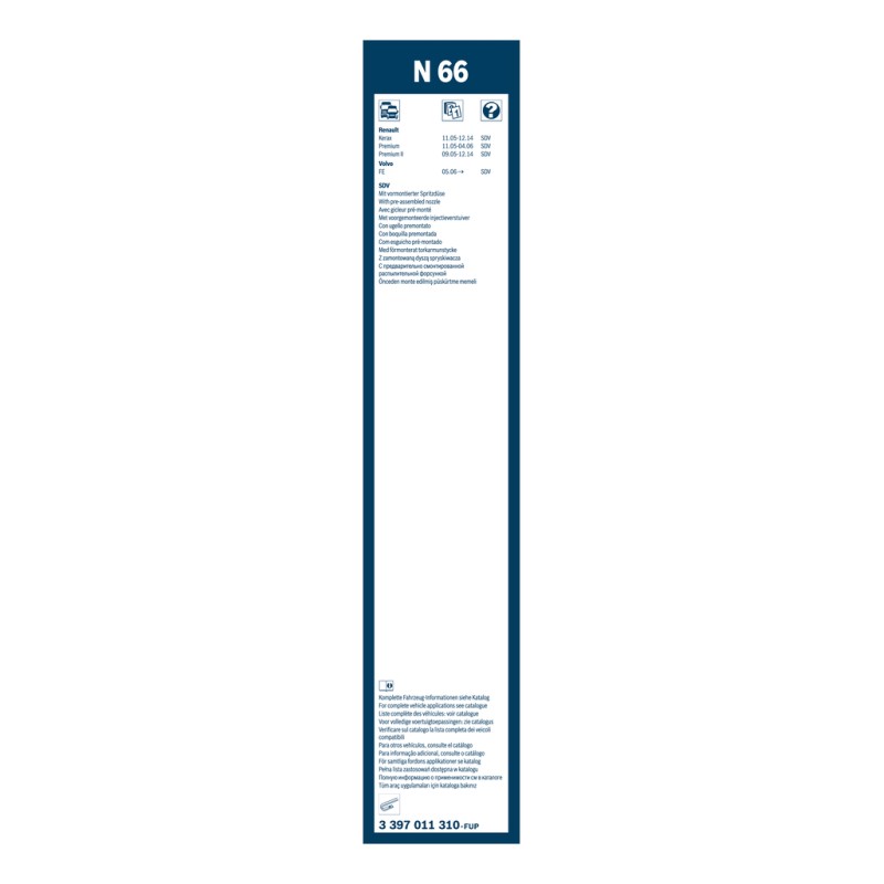 1 Balai d'Essuie Glace 650mm Pour RENAULT TRUCKS KERAX PREMIUM 2 VOLVO-TRUCK FE