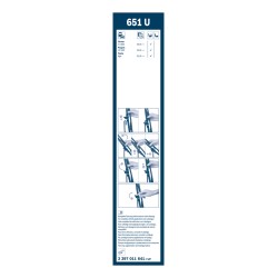 1 Balai d'Essuie Glace 650mm Pour Peugeot Toyota Aygo Citroën 6426G8 852120H010