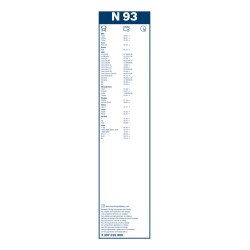 1 Balai d'Essuie Glace 900mm Pour BMC MAN MERCEDES-TRUCK NEOPLAN 81264400033