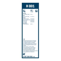 1 Balai d'Essuie Glace 260mm Pour Renault Dacia Chevrolet Aveo Smart