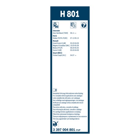 1 Balai d'Essuie Glace 260mm Pour Renault Dacia Chevrolet Aveo Smart