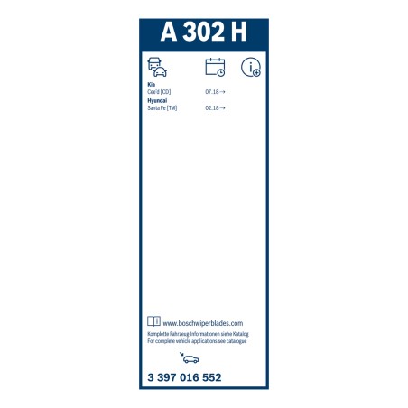 1 Balai d'Essuie Glace 300mm Pour Hyundai Santa Fé IV IV/SUV Kia Ceed EV9