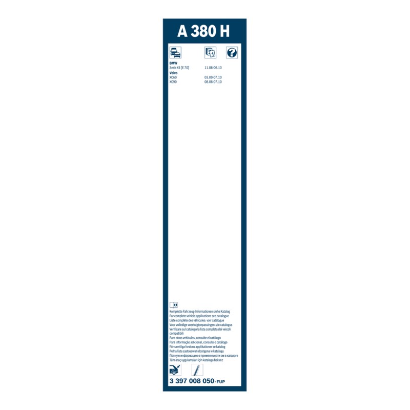 1 Balai d'Essuie Glace 380mm Pour BMW Ford USA Volvo XC60 61627161029 30699848