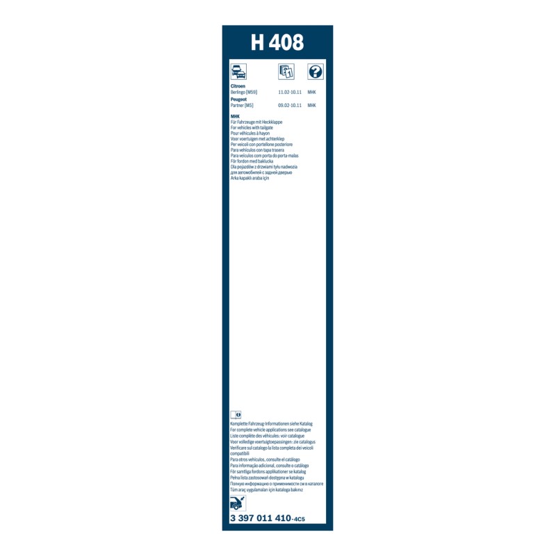 1 Balai d'Essuie Glace 400mm Pour Peugeot Partner Citroën Berlingo 6426SH