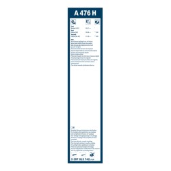 1 Balai d'Essuie Glace 475mm Pour Opel Ford Vauxhall 13227422 1680512