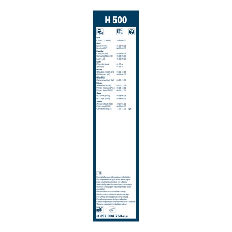 1 Balai d'Essuie Glace 500mm Pour Peugeot Renault 19 I II Laguna III Audi Seat