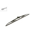 1 Balai d'Essuie Glace 500mm Pour Peugeot Renault 19 I II Laguna III Audi Seat