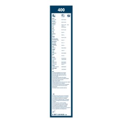 2 Balais d'Essuie Glace 400mm Pour Peugeot Renault Dacia VW 75528558 5000251221