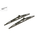 2 Balais d'Essuie Glace 425mm Pour VW Taro BMW Nissan Alfa Romeo 61611360112