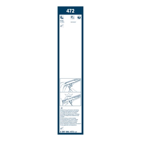 2 Balais d'Essuie Glace 425mm / 380mm Pour Opel Kadett C Porsche 911 Targa